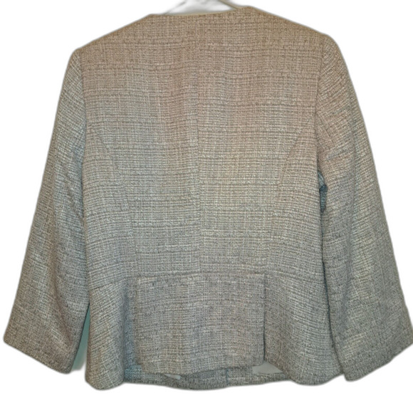 The Limited Blazer Women's Size Medium Tweed Peplum Herringbone Jacket New - Picture 6 of 7